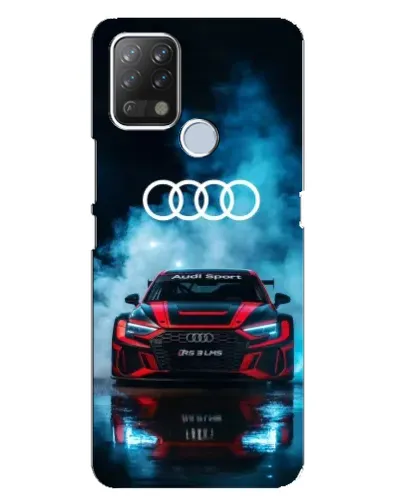 Чехол для TECNO Pova с картинкой «Audi Sport — неон»
