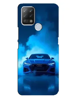 Чехол для TECNO Pova с картинкой «Audi — голубая энергия»