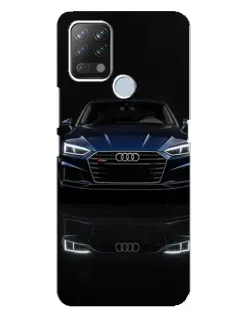 Чехол для TECNO Pova с картинкой «Audi — ночное отражение»