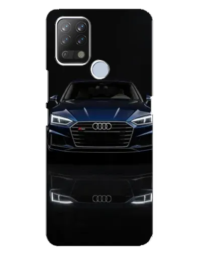 Чехол для TECNO Pova с картинкой «Audi — ночное отражение»