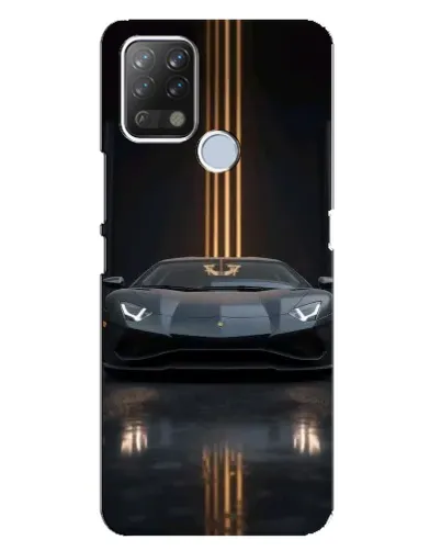 Чехол для TECNO Pova с картинкой «Lamborghini золотые линии» Чехол для TECNO Pova с картинкой «Lamborghini золотые линии»