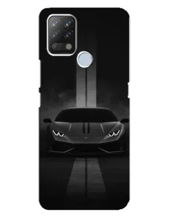 Чехол для TECNO Pova с картинкой «Lamborghini симметрия дорог»