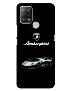 Чехол для TECNO Pova с картинкой «Логотип Lamborghini классика»