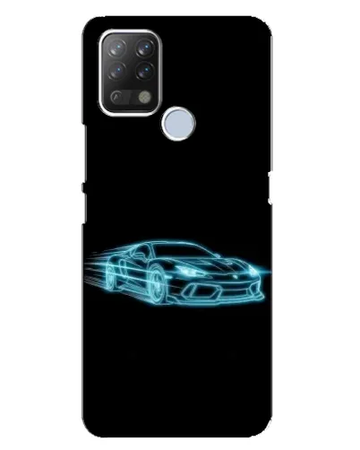 Чехол для TECNO Pova с картинкой «Неоновый контур Lamborghini» Чехол для TECNO Pova с картинкой «Неоновый контур Lamborghini»