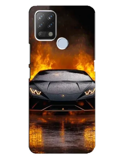 Чехол для TECNO Pova с картинкой «Lamborghini в огне» Чехол для TECNO Pova с картинкой «Lamborghini в огне»