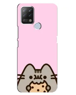 Чехол для TECNO Pova с картинкой «Pusheen и печенье» Чехол для TECNO Pova с картинкой «Pusheen и печенье»