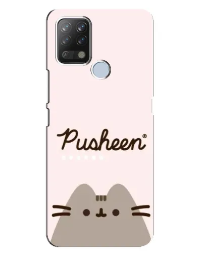 Чехол для TECNO Pova с картинкой «Pusheen логотип»