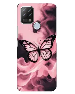 Чехол для TECNO Pova с картинкой «Бабочка в дыму» Чехол для TECNO Pova с картинкой «Бабочка в дыму»