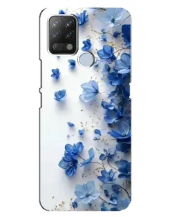 Чехол для TECNO Pova с картинкой «Голубой цветочный каскад» Чехол для TECNO Pova с картинкой «Голубой цветочный каскад»