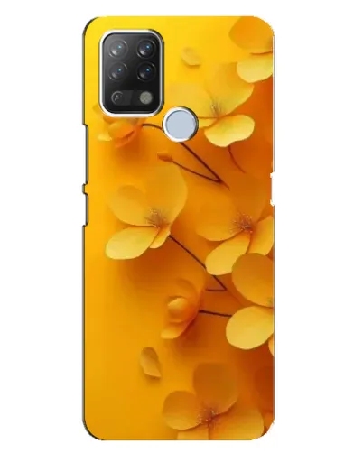 Чехол для TECNO Pova с картинкой «Золотые лепестки»