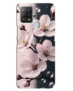 Чехол для TECNO Pova с картинкой «Нежная сакура и капли» Чехол для TECNO Pova с картинкой «Нежная сакура и капли»