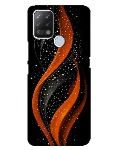 Чехол для TECNO Pova с картинкой «Огненная звездная волна»