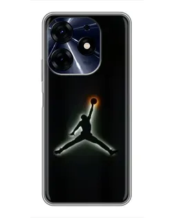 Чехол для TECNO Spark 10 Pro с картинкой «Jordan Gradient Logo»