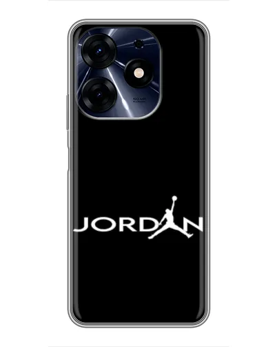 Чехол для TECNO Spark 10 Pro с картинкой «Jordan White Logo» Чехол для TECNO Spark 10 Pro с картинкой «Jordan White Logo»