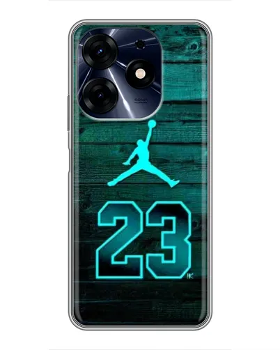 Чехол для TECNO Spark 10 Pro с картинкой «Jordan Cyan 23» Чехол для TECNO Spark 10 Pro с картинкой «Jordan Cyan 23»