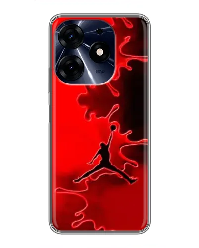 Чехол для TECNO Spark 10 Pro с картинкой «Jordan Red Smoke» Чехол для TECNO Spark 10 Pro с картинкой «Jordan Red Smoke»