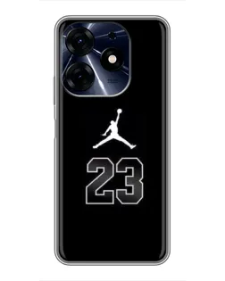 Чехол для TECNO Spark 10 Pro с картинкой «Jordan Flight 23»