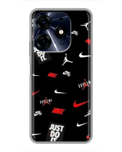 Чехол для TECNO Spark 10 Pro с картинкой «Nike Mix Pattern» Чехол для TECNO Spark 10 Pro с картинкой «Nike Mix Pattern»