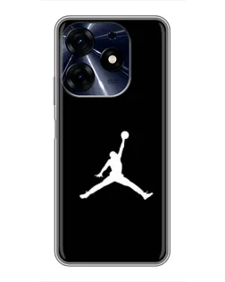 Чехол для TECNO Spark 10 Pro с картинкой «Jordan Silhouette»