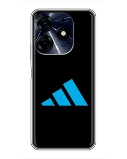 Чехол для TECNO Spark 10 Pro с картинкой «Adidas Cyan Logo»