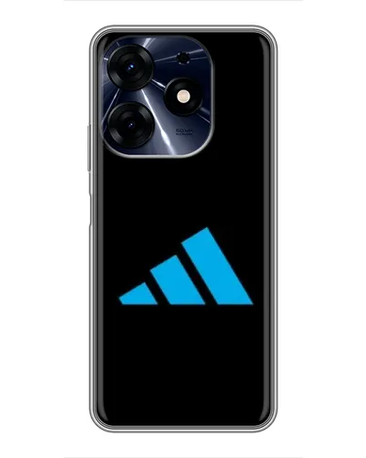 Чехол для TECNO Spark 10 Pro с картинкой «Adidas Cyan Logo»