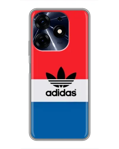 Чехол для TECNO Spark 10 Pro с картинкой «Ретро блоки Adidas»