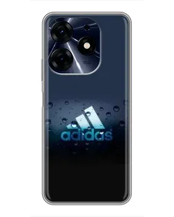 Чехол для TECNO Spark 10 Pro с картинкой «Adidas Water Drops»