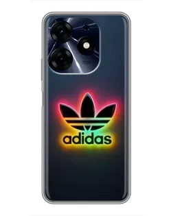 Чехол для TECNO Spark 10 Pro с картинкой «Неоновый Adidas»