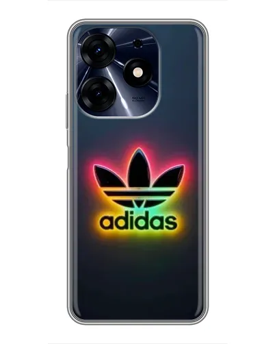 Чехол для TECNO Spark 10 Pro с картинкой «Неоновый Adidas»