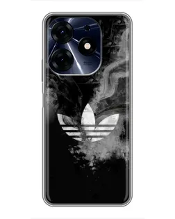 Чехол для TECNO Spark 10 Pro с картинкой «Абстрактный дым Adidas»