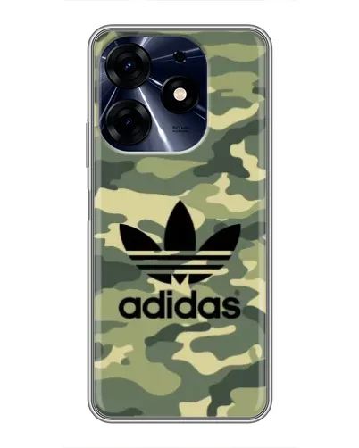 Чехол для TECNO Spark 10 Pro с картинкой «Милитари стиль Adidas»