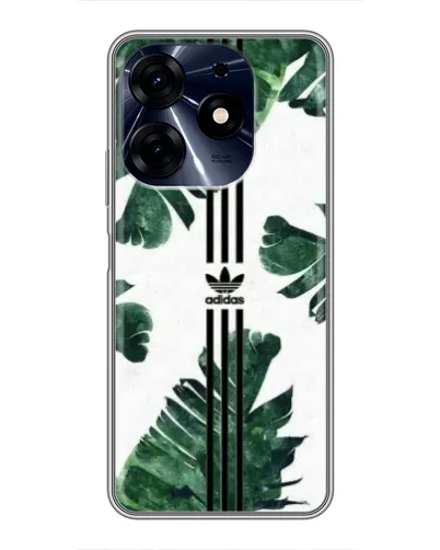 Чехол для TECNO Spark 10 Pro с картинкой «Пальмовые листья адидас»