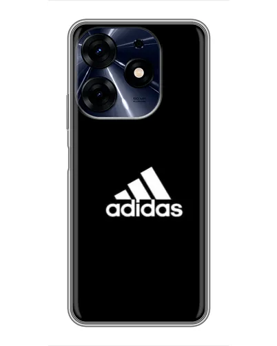 Чехол для TECNO Spark 10 Pro с картинкой «Черная классика Adidas»