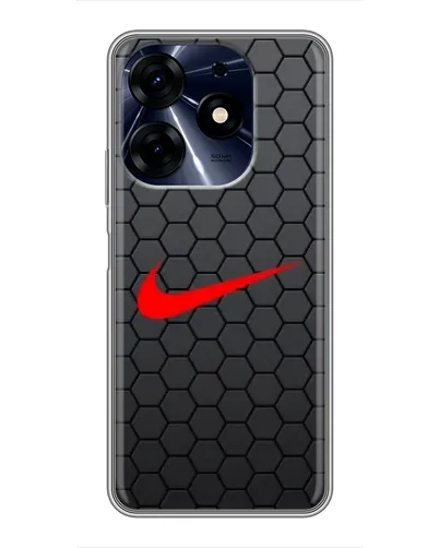 Чехол для TECNO Spark 10 Pro с картинкой «Nike — карбоновая сетка» Чехол для TECNO Spark 10 Pro с картинкой «Nike — карбоновая сетка»
