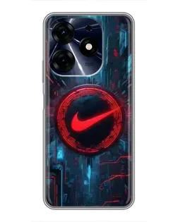 Чехол для TECNO Spark 10 Pro с картинкой «Техногенный стиль Nike»