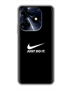 Чехол для TECNO Spark 10 Pro с картинкой «Минимализм от Nike»