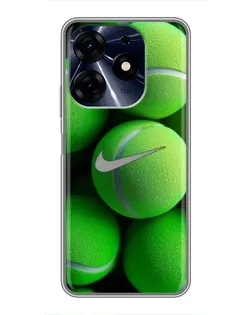 Чехол для TECNO Spark 10 Pro с картинкой «Теннисные мячи Найк»