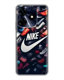 Чехол для TECNO Spark 10 Pro с картинкой «Коллекция кроссовок Nike»