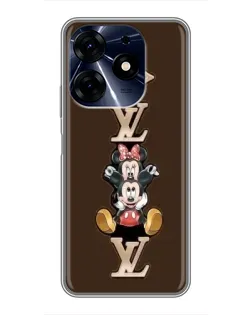 Чехол для TECNO Spark 10 Pro с картинкой «LV и Микки Маус»