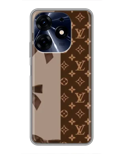 Чехол для TECNO Spark 10 Pro с картинкой «Louis Vuitton — банты»