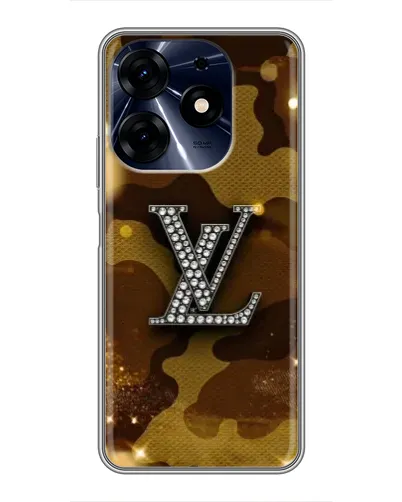 Чехол для TECNO Spark 10 Pro с картинкой «Камуфляжный Louis Vuitton»