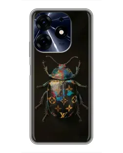 Чехол для TECNO Spark 10 Pro с картинкой «LV — мраморный принт»