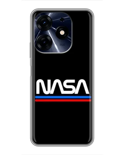 Чехол для TECNO Spark 10 Pro с картинкой «NASA — классика Red Blue»