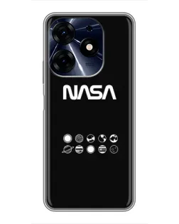 Чехол для TECNO Spark 10 Pro с картинкой «NASA — технический принт»