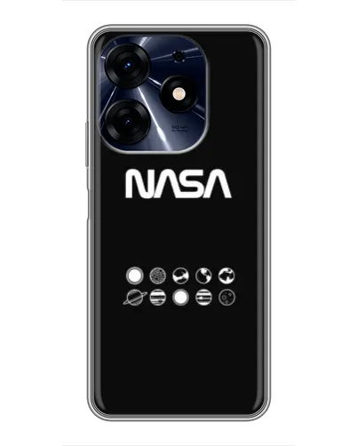 Чехол для TECNO Spark 10 Pro с картинкой «NASA — технический принт»