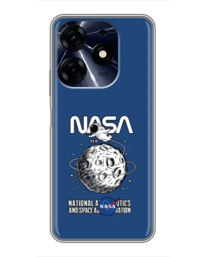 Чехол для TECNO Spark 10 Pro с картинкой «NASA — лунная миссия»