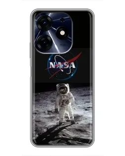 Чехол для TECNO Spark 10 Pro с картинкой «Астронавт на Луне»
