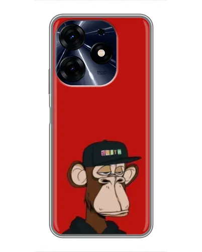 Чохол для TECNO Spark 10 Pro з картинкою «Bored Ape — червоний фон» Чохол для TECNO Spark 10 Pro з картинкою «Bored Ape — червоний фон»