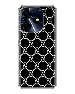 Чехол для TECNO Spark 10 Pro с картинкой «Gucci — сетчатый паттерн»