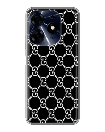 Чехол для TECNO Spark 10 Pro с картинкой «Gucci — сетчатый паттерн»